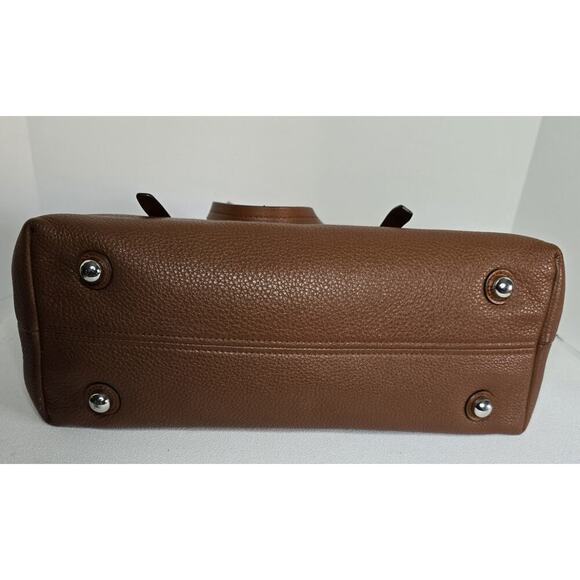 Rebecca Minkoff Signature Top Zip Tote Bag Dk Luggage Cognac MSRP $358 - Picture 9 of 15